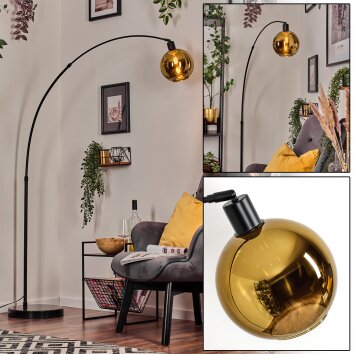 Koyoto Lampadaire, Lampadaires arc Noir, 1 lumière