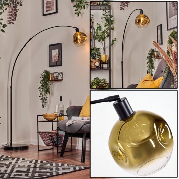 Ripoll Lampadaire, Lampadaires arc Noir, 1 lumière