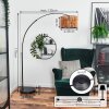 Cando Lampadaire, Lampadaires arc Noir, 1 lumière