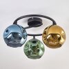 Ripoll Plafonnier, Boule lumineuse Bleu, Or, Vert, 3 lumières