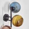 Koyoto Boule lumineuse, Applique murale Bleu, Or, Cuivré, 3 lumières