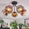 Ripoll Plafonnier, Boule lumineuse Chrome, Or, Clair, Cuivré, Fumé, 5 lumières