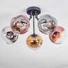 Ripoll Plafonnier, Boule lumineuse Chrome, Or, Clair, Cuivré, Fumé, 5 lumières