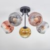 Ripoll Plafonnier, Boule lumineuse Chrome, Or, Clair, Cuivré, Fumé, 5 lumières
