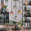 Ripoll Suspension, Boule lumineuse, Suspension grappe Chrome, Or, Clair, Cuivré, Fumé, 4 lumières
