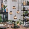 Ripoll Suspension, Boule lumineuse, Suspension grappe Fumé, 4 lumières