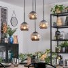 Ripoll Suspension, Boule lumineuse, Suspension grappe Fumé, 4 lumières