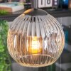 Ripoll Suspension, Boule lumineuse, Suspension grappe Chrome, Clair, Fumé, 4 lumières