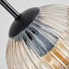 Ripoll Suspension, Boule lumineuse, Suspension grappe Ambre, Clair, 4 lumières