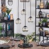 Ripoll Suspension, Boule lumineuse, Suspension grappe Ambre, Clair, 4 lumières