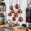 Gastor Suspension, Boule lumineuse, Suspension Clair, Cuivré, 8 lumières