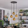 Ripoll Suspension, Boule lumineuse, Suspension grappe Or, 4 lumières