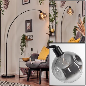 Ripoll Lampadaire, Lampadaires arc Noir, 1 lumière