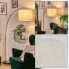 Bassagoda Lampadaire Nickel mat, Noir, 1 lumière
