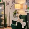 Bassagoda Lampadaire Nickel mat, Noir, 1 lumière