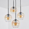 Koyoto Suspension, Boule lumineuse, Suspension grappe Ambre, Clair, 4 lumières Koyoto Suspension, Boule lumineuse, Suspension grappe Ambre, Clair, 4 lumières
