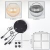 Koyoto Suspension, Boule lumineuse, Suspension grappe Ambre, Clair, Fumé, 4 lumières Koyoto Suspension, Boule lumineuse, Suspension grappe Ambre, Clair, Fumé, 4 lumières