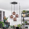 Koyoto Suspension, Boule lumineuse, Suspension grappe Cuivré, 4 lumières