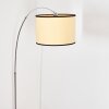Chellas Lampadaire Chrome, Noir, 1 lumière