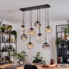 Gastor Suspension, Boule lumineuse, Suspension Ambre, Clair, Fumé, 8 lumières