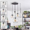 Koyoto Suspension, Boule lumineuse, Suspension grappe Clair, 4 lumières