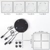 Koyoto Suspension, Boule lumineuse, Suspension grappe Clair, 4 lumières