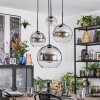 Koyoto Boule lumineuse, Suspension grappe Clair, Fumé, 4 lumières