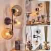 Koyoto Boule lumineuse, Applique murale Ambre, Clair, Fumé, 3 lumières