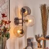 Koyoto Boule lumineuse, Applique murale Ambre, Clair, Fumé, 3 lumières