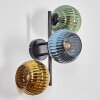 Koyoto Boule lumineuse, Applique murale Bleu, Or, Vert, 3 lumières
