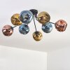 Ripoll Plafonnier, Boule lumineuse Bleu, Or, Cuivré, 8 lumières