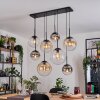 Gastor Suspension, Boule lumineuse, Suspension Ambre, Clair, Fumé, 8 lumières
