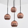 Ripoll Suspension, Boule lumineuse, Suspension grappe Cuivré, 4 lumières Ripoll Suspension, Boule lumineuse, Suspension grappe Cuivré, 4 lumières