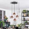 Ripoll Suspension, Boule lumineuse, Suspension grappe Clair, Cuivré, 4 lumières