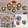 Ripoll Plafonnier, Boule lumineuse Bleu, Vert, Cuivré, 8 lumières