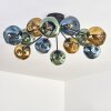 Ripoll Plafonnier, Boule lumineuse Bleu, Or, Vert, 12 lumières