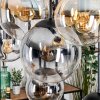 Gastor Suspension, Boule lumineuse, Suspension Ambre, Clair, Fumé, 8 lumières