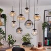 Gastor Suspension, Boule lumineuse, Suspension Ambre, Clair, Fumé, 8 lumières