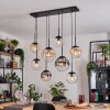 Gastor Suspension, Boule lumineuse, Suspension Ambre, Clair, Fumé, 8 lumières
