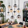Gastor Suspension, Boule lumineuse, Suspension Ambre, Clair, Fumé, 8 lumières