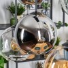 Koyoto Suspension, Boule lumineuse, Suspension Ambre, Chrome, Clair, Fumé, 6 lumières