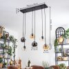 Ripoll Suspension, Boule lumineuse, Suspension Ambre, Clair, Fumé, 6 lumières