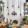 Koyoto Suspension, Boule lumineuse, Suspension Ambre, Clair, Fumé, 6 lumières