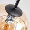 Koyoto Plafonnier, Boule lumineuse 85 cm Ambre, Clair, Fumé, 8 lumières