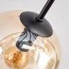 Koyoto Plafonnier, Boule lumineuse 85 cm Ambre, Clair, Fumé, 8 lumières
