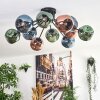 Ripoll Plafonnier, Boule lumineuse Bleu, Vert, Cuivré, 12 lumières