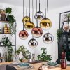 Gastor Suspension, Boule lumineuse, Suspension Chrome, Or, Clair, Cuivré, Fumé, 8 lumières