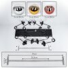 Gastor Suspension, Boule lumineuse, Suspension Chrome, Or, Clair, Cuivré, Fumé, 8 lumières