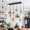 Gastor Suspension, Boule lumineuse, Suspension Ambre, Clair, Fumé, 8 lumières