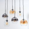 Koyoto Suspension, Boule lumineuse, Suspension Ambre, Clair, Fumé, 6 lumières